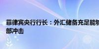菲律宾央行行长：外汇储备充足能够抵御投机攻击及其他外部冲击