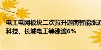 电工电网板块二次拉升迦南智能涨近14%好利科技涨停安控科技、长城电工等涨逾6%