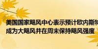美国国家飓风中心表示预计欧内斯特将于周六在百慕大附近成为大飓风并在周末保持飓风强度
