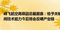峰飞航空高级副总裁谢嘉：给予关键核心技术人才充分的空间技术能力今后将会反哺产业链
