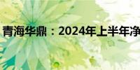 青海华鼎：2024年上半年净亏损1383.5万元