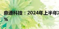 鼎通科技：2024年上半年净利润同比增长9.5%