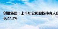 创维集团：上半年公司股权持有人应占溢利3.84亿元同比增长27.2%