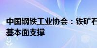 中国钢铁工业协会：铁矿石价格此轮跟涨毫无基本面支撑