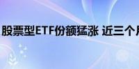 股票型ETF份额猛涨 近三个月均增超500亿份