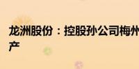 龙洲股份：控股孙公司梅州华奥拟临时停工停产