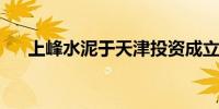 上峰水泥于天津投资成立物流科技公司