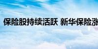 保险股持续活跃 新华保险涨停市值重回千亿