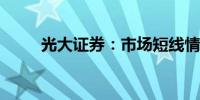 光大证券：市场短线情绪显著改善