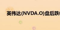 英伟达(NVDA.O)盘后跌幅扩大至2.5%