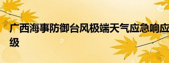 广西海事防御台风极端天气应急响应提升为Ⅰ级
