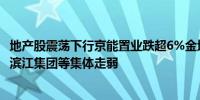 地产股震荡下行京能置业跌超6%金地集团跌逾5%华夏幸福、滨江集团等集体走弱