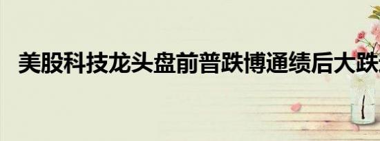美股科技龙头盘前普跌博通绩后大跌近8%