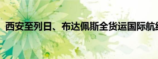 西安至列日、布达佩斯全货运国际航线开通