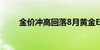 金价冲高回落8月黄金ETF持续流入