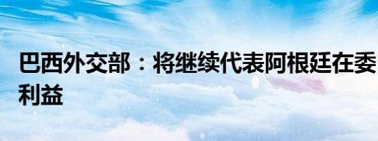 巴西外交部：将继续代表阿根廷在委内瑞拉的利益