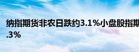 纳指期货非农日跌约3.1%小盘股指期货跌超2.3%