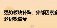 强势板块补跌、外部因素企稳A股有望迎来更多积极信号