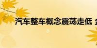 汽车整车概念震荡走低 金龙汽车跌停