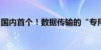国内首个！数据传输的“专用高速通道”来了