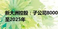 新大洲控股：子公司8000万元银行贷款展期至2025年