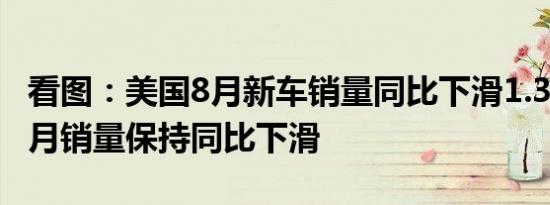 看图：美国8月新车销量同比下滑1.3% 预计9月销量保持同比下滑