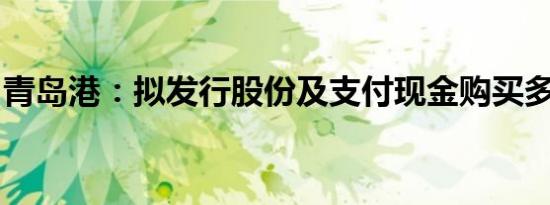 青岛港：拟发行股份及支付现金购买多项股权