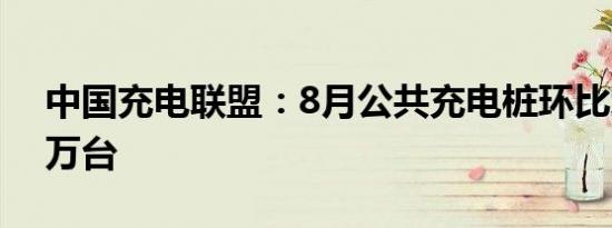 中国充电联盟：8月公共充电桩环比增加5.4万台