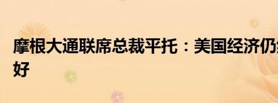 摩根大通联席总裁平托：美国经济仍然表现良好