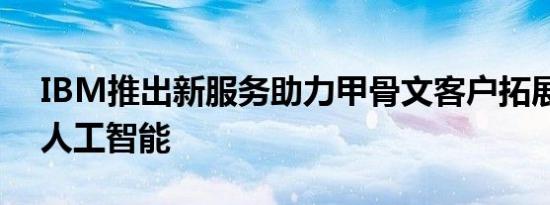 IBM推出新服务助力甲骨文客户拓展生成式人工智能