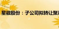 星徽股份：子公司拟转让聚声泰27.27%股权