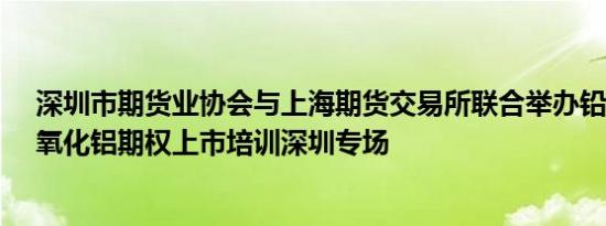 深圳市期货业协会与上海期货交易所联合举办铅、镍、锡、氧化铝期权上市培训深圳专场