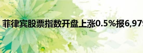 菲律宾股票指数开盘上涨0.5%报6,979.74点