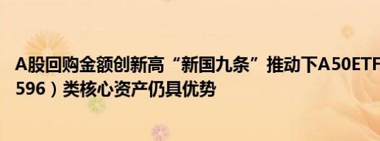 A股回购金额创新高“新国九条”推动下A50ETF华宝（159596）类核心资产仍具优势