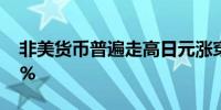 非美货币普遍走高日元涨穿142欧元涨超0.5%