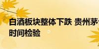 白酒板块整体下跌 贵州茅台“三大转型”待时间检验
