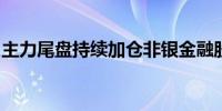 主力尾盘持续加仓非银金融股抛售有色金属股