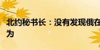 北约秘书长：没有发现俄在核领域采取威胁行为