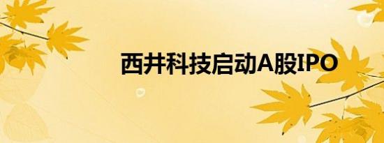 西井科技启动A股IPO