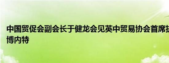中国贸促会副会长于健龙会见英中贸易协会首席执行官彼得·博内特