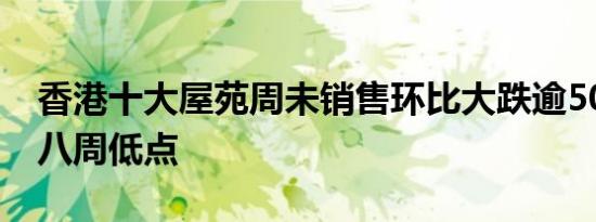 香港十大屋苑周未销售环比大跌逾50% 降至八周低点