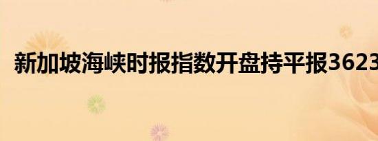 新加坡海峡时报指数开盘持平报3623.92点