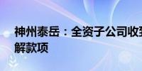 神州泰岳：全资子公司收到2.45亿元执行和解款项