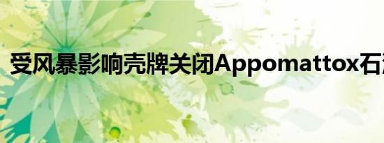 受风暴影响壳牌关闭Appomattox石油平台