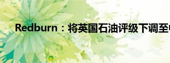Redburn：将英国石油评级下调至中性