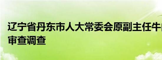 辽宁省丹东市人大常委会原副主任牛向东接受审查调查