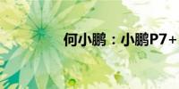 何小鹏：小鹏P7+10月见