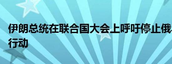 伊朗总统在联合国大会上呼吁停止俄乌间战斗行动