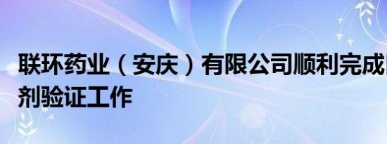 联环药业（安庆）有限公司顺利完成口服溶液剂验证工作