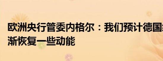 欧洲央行管委内格尔：我们预计德国经济将逐渐恢复一些动能